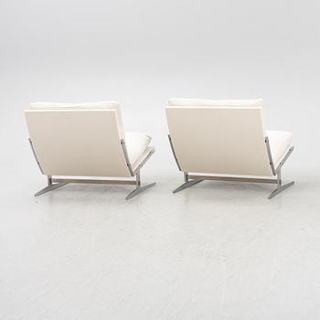 Preben Fabricius & Jørgen Kastholm, a pair of model 561 lounge chairs, Bo-Ex, Denmark, 1960's/70's.