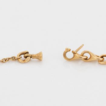 Ole Lynggaard collier med lås 18K guld.