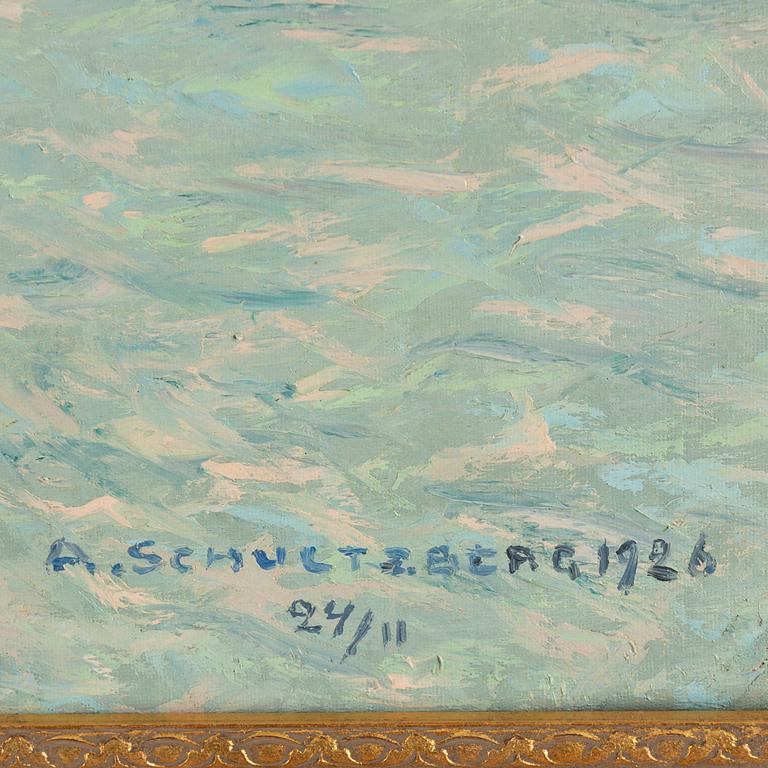 ANSHELM SCHULTZBERG, oil on canvas, signed and dated 24/11 1926.