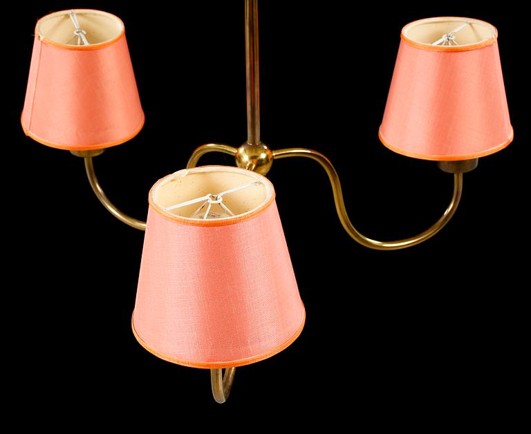 JOSEF FRANK, taklampa, modell 2444, Firma Svenskt tenn, höjd 53 cm.