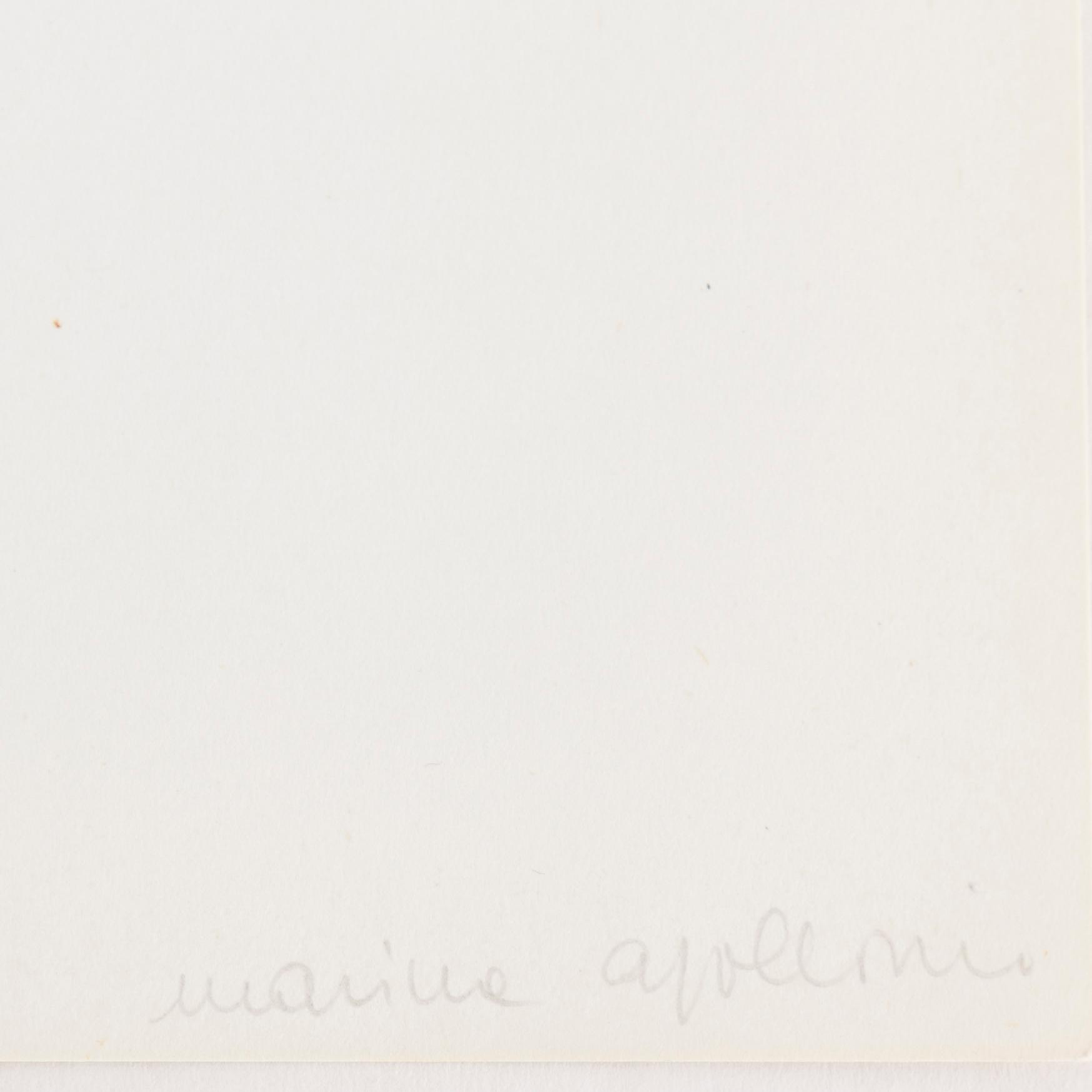 MARINA APOLLONIO, silkscreen, signed and numbered 45/230, 1966.