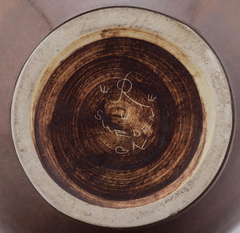 VAS, stengods, Gunnar Nylund, Rörstrand. Sign.