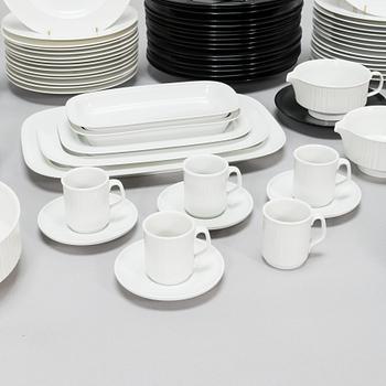 Tapio Wirkkala, an 85-piece 'Variation' porcelain tableware set for Rosenthal, Germany, 1970s-80s.