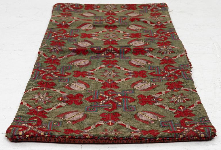 Sled cushion, approx. 103 x 44 cm.