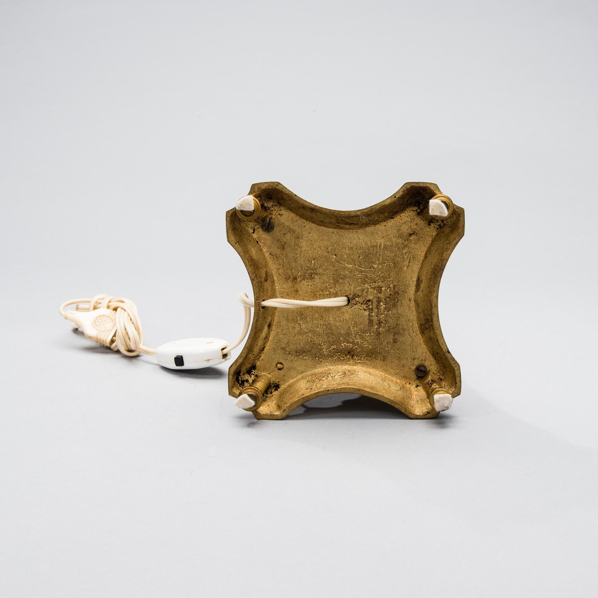 BORDSLAMPA, brons, Frankrike sekelskiftet 1800/1900.