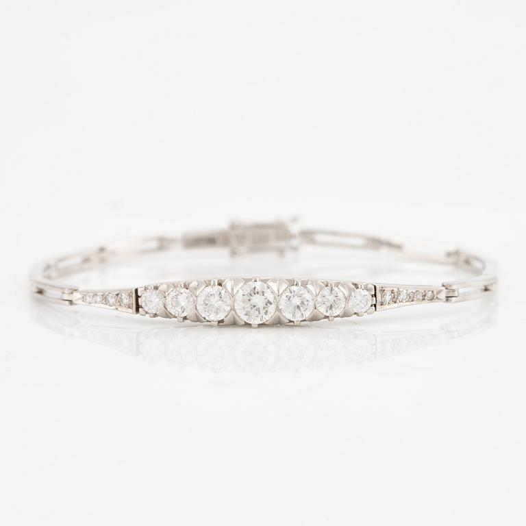 Bracelet, 18K white gold with brilliant-cut diamonds, Malmö 1958.