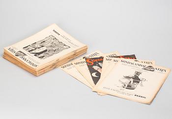 TIDNINGAR, "Söndags-Nisse Strix, 1937 och 1939, spridda nummer.