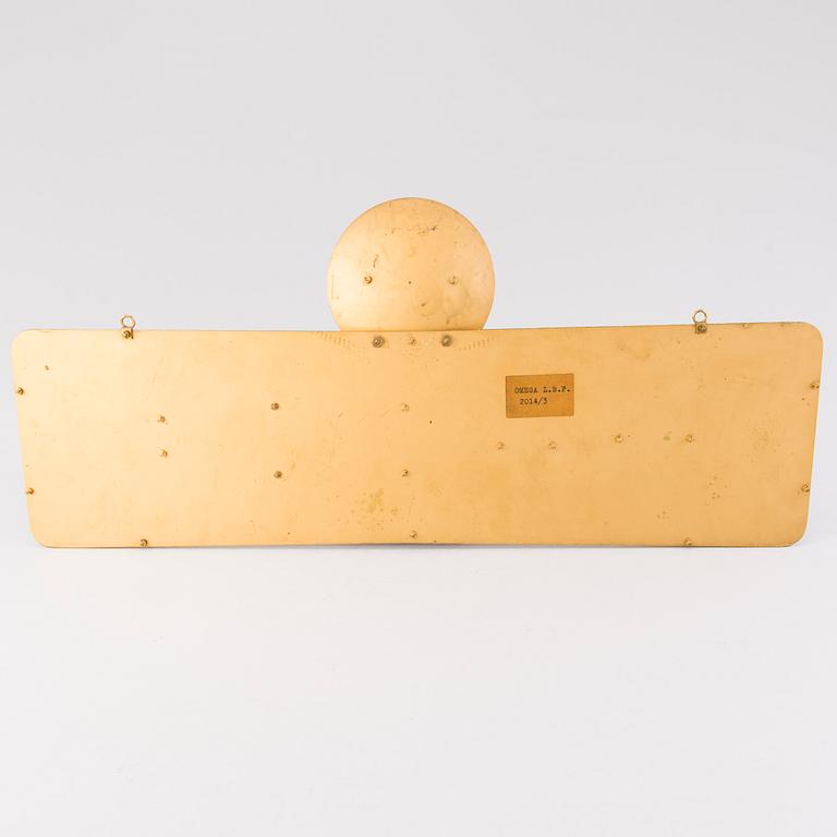 OMEGA, reklamskylt, metall, emalj.