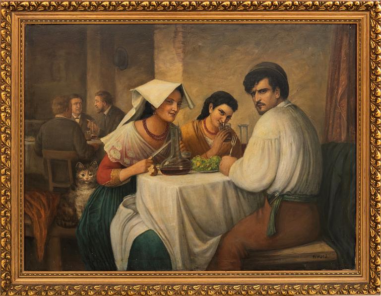 Carl Bloch, after "In a Roman Osteria".