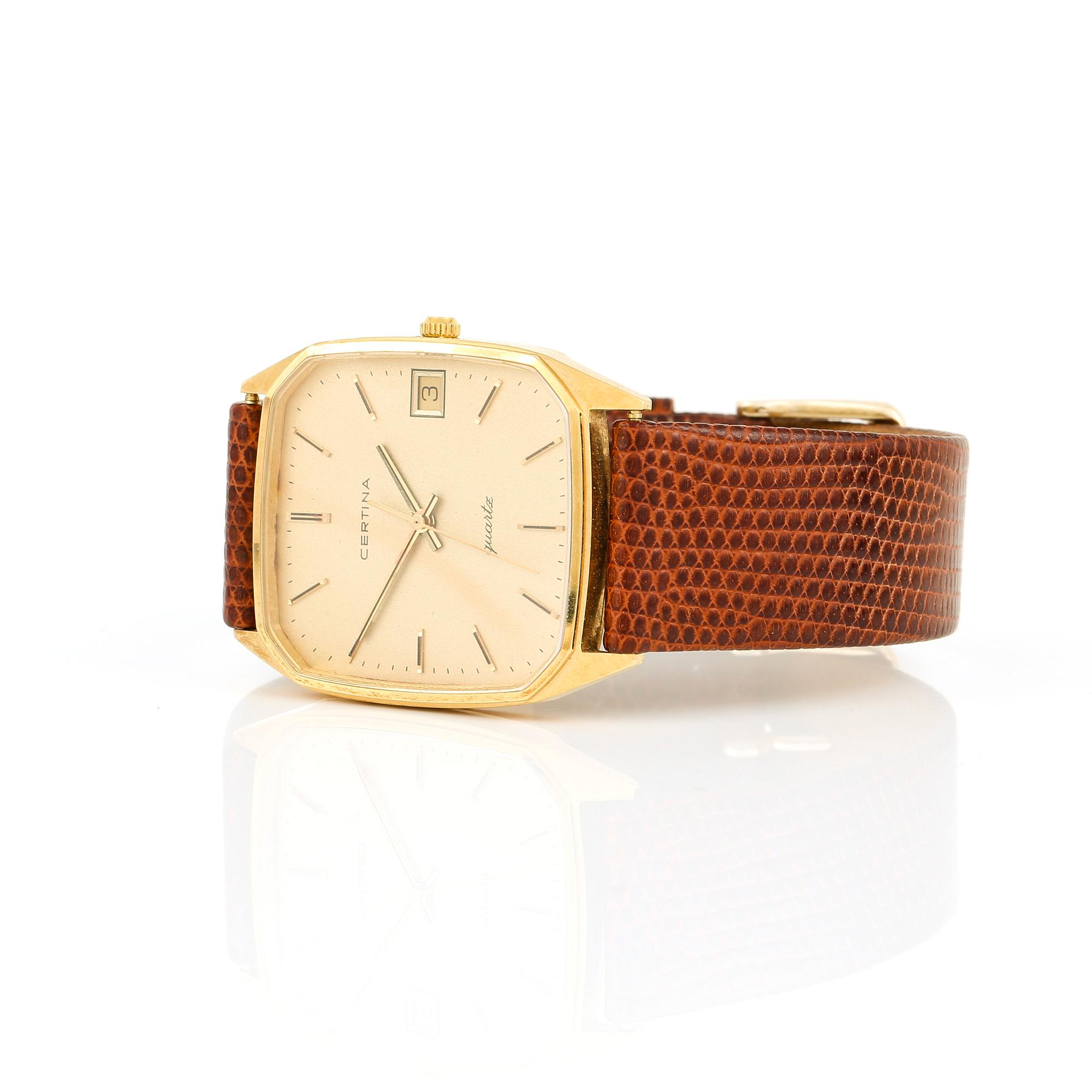 ARMBANDSUR, Certina, 14 guld.