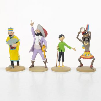Tintin, samlarfigurer, 26 delar, Hervé Moulins Art, 2011-2015.