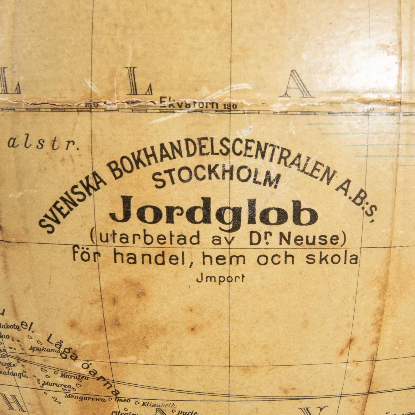 Jordglob, 1900-talets början.