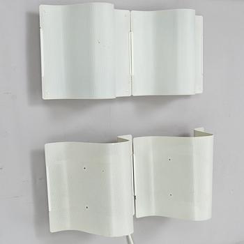 BÖRGE LINDAU & BO LINDECRANTZ, two wall lights from Zero, 1980's/90's.