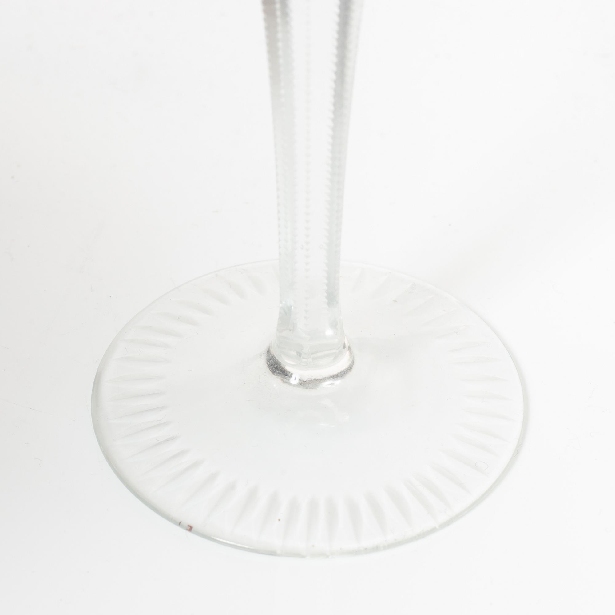 Wine glasses, 20th century (13 pcs).