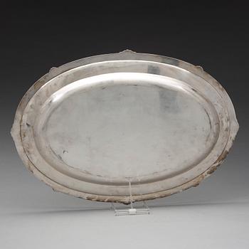 Fabergé, serveringsfat, silver, Moskva 1908-1917.