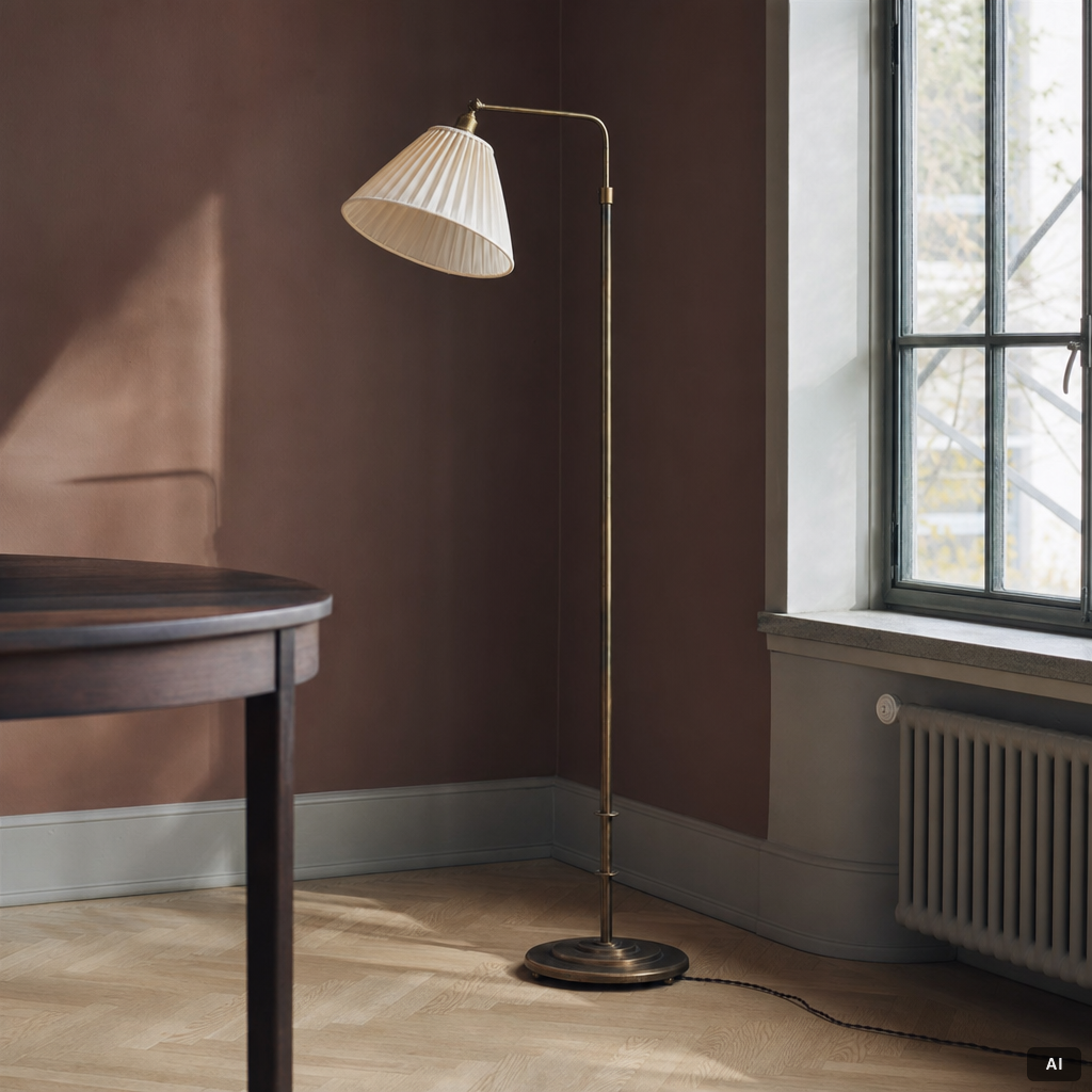 A functionalist floor lamp, 1930s.