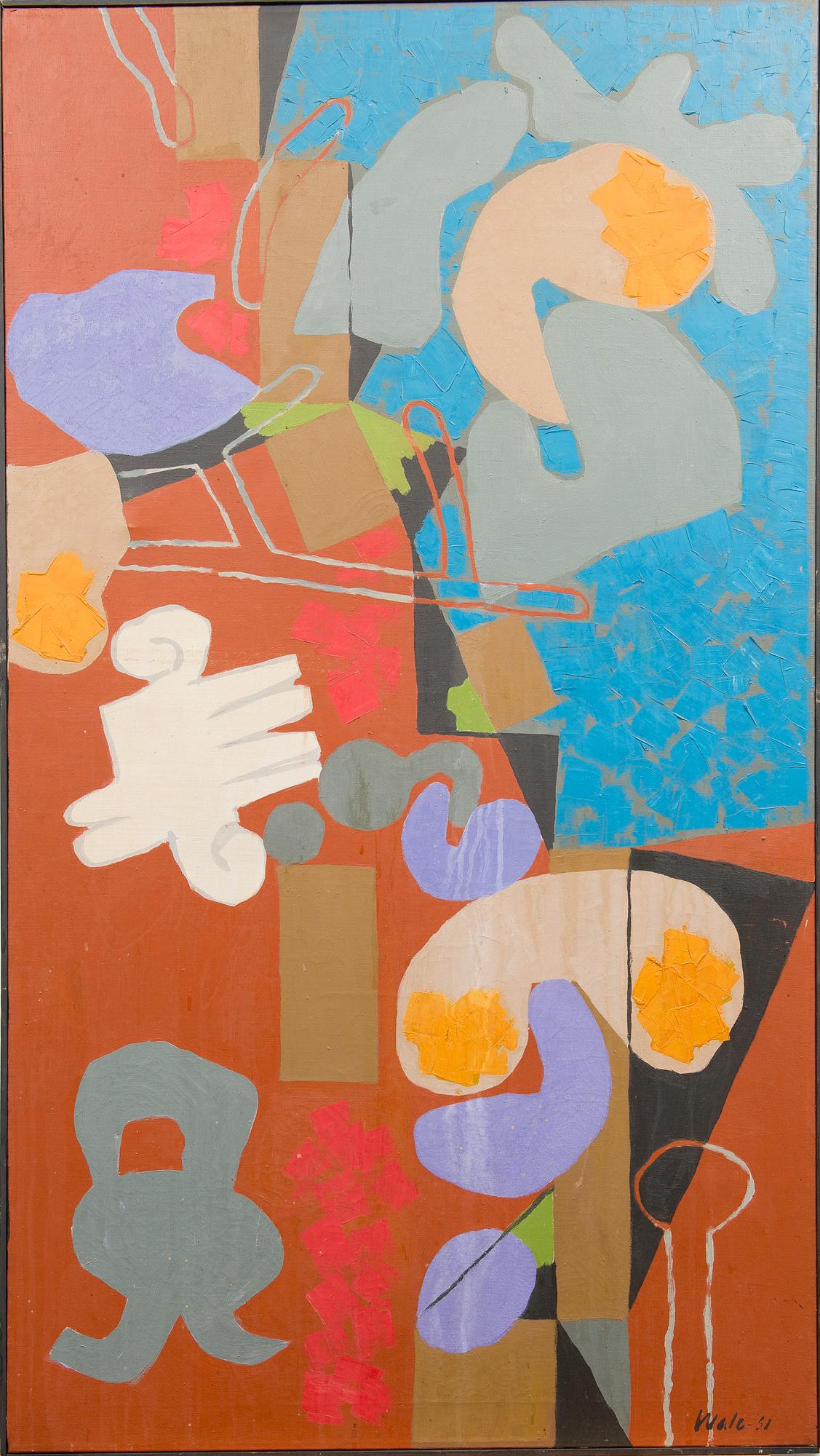 RAIMO VALO, oil on canvas, signed and dated -61.