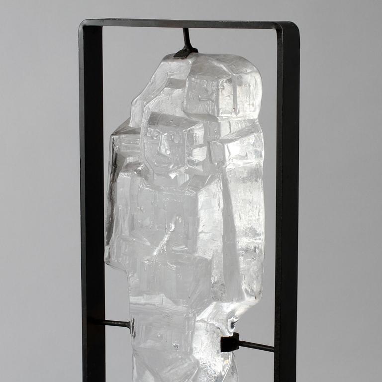 SKULPTUR, glas, Erik Höglund, Boda, osignerad, 1900-talets andra hälft.