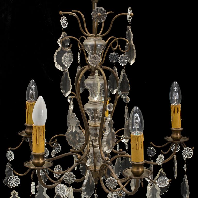 a rococo-style chandelier from the first half of the 20th century.