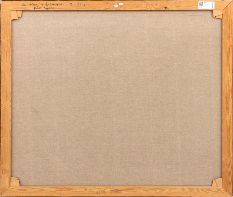 Eve Eriksson, oil on canvas, signed and dated -90.