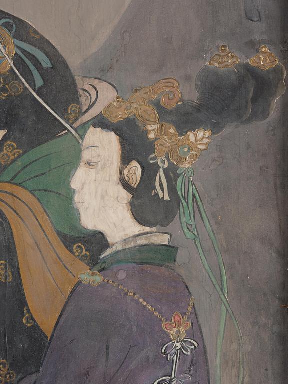 A Chinese painting by anonymous artist, late Qing dynasty/early 20th century.
