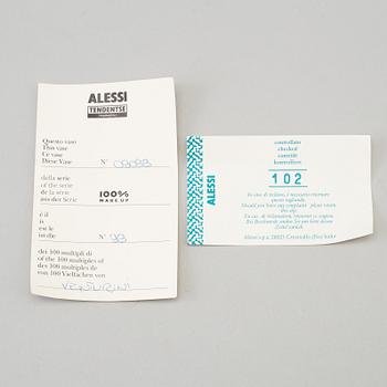 ALESSO MENDINI & ROBERT VENTURI, vase, modell "TAM80", "100% Make Up", nr 91, Alessi, 1992. Märkt 09099.