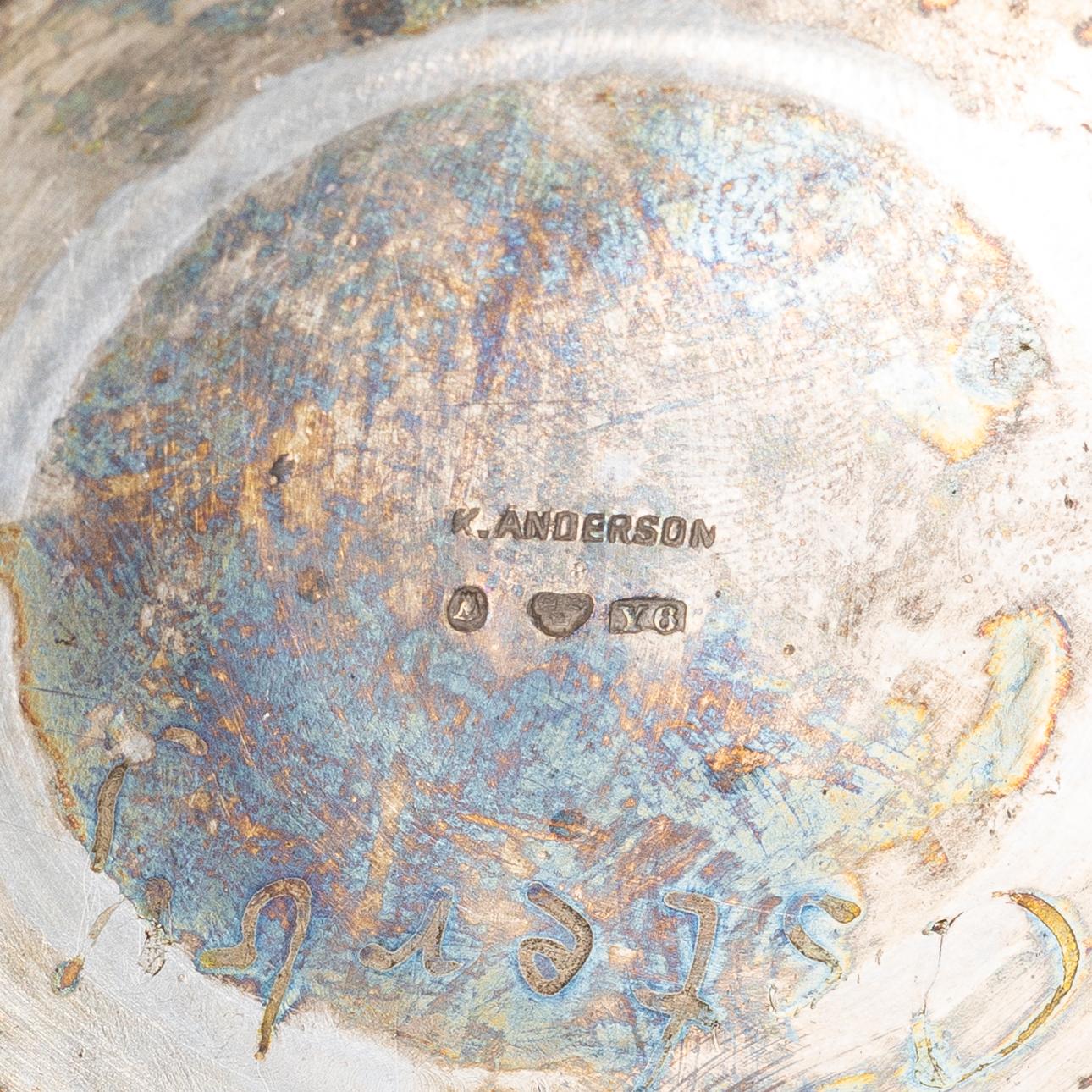 Karl Anderson, Bägare, silver, Stockholm 1901.