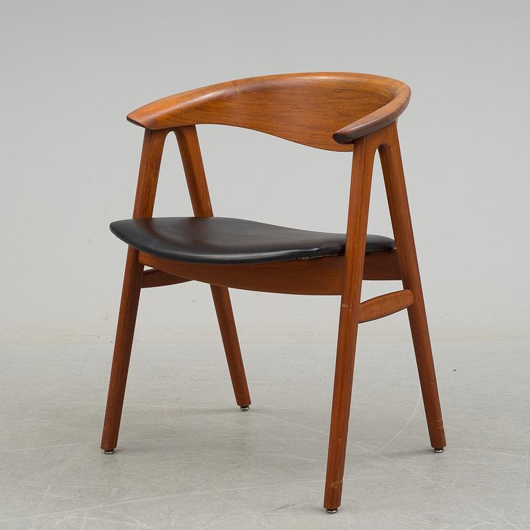 ERIK KIRKEGAARD, a teak chair from Höng Stolefabrik, Denmark, 1950's/60's.