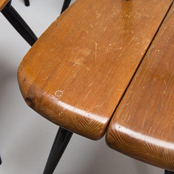 Ilmari Tapiovaara,  A set of six 1960's 'Pirkka' chairs, for Laukaan Puu.