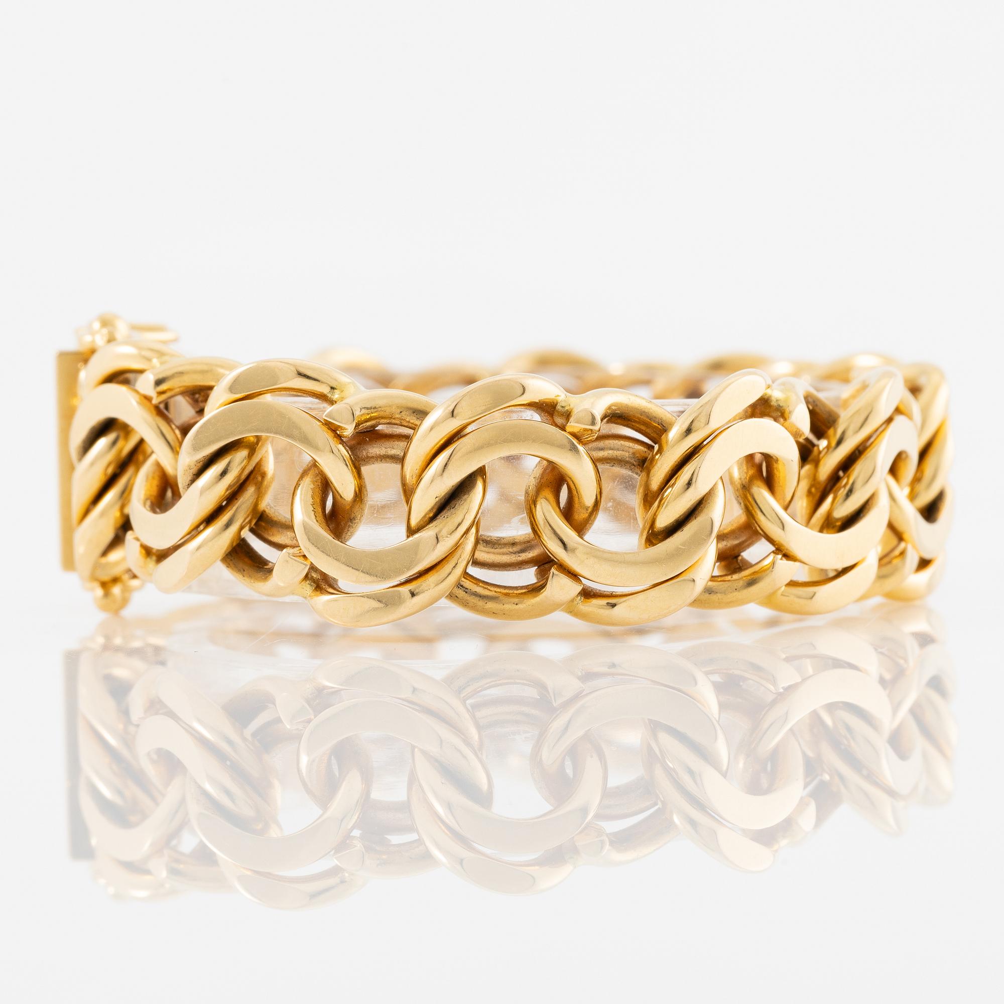 Armband, 18K guld, bismarcklänk.