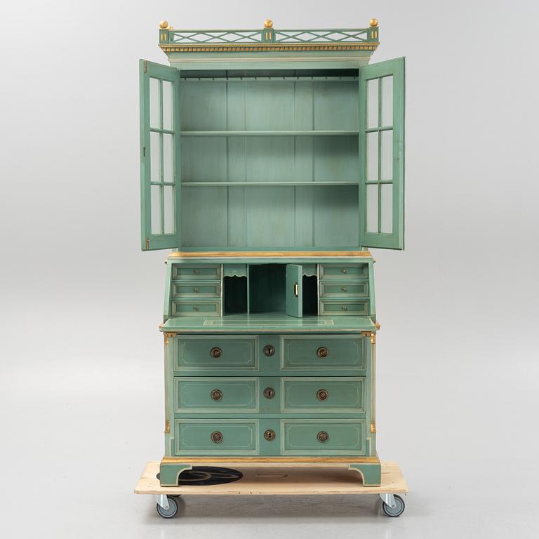 Writing cabinet, Louis XVI style, Denmark, second half of the 20th Century.