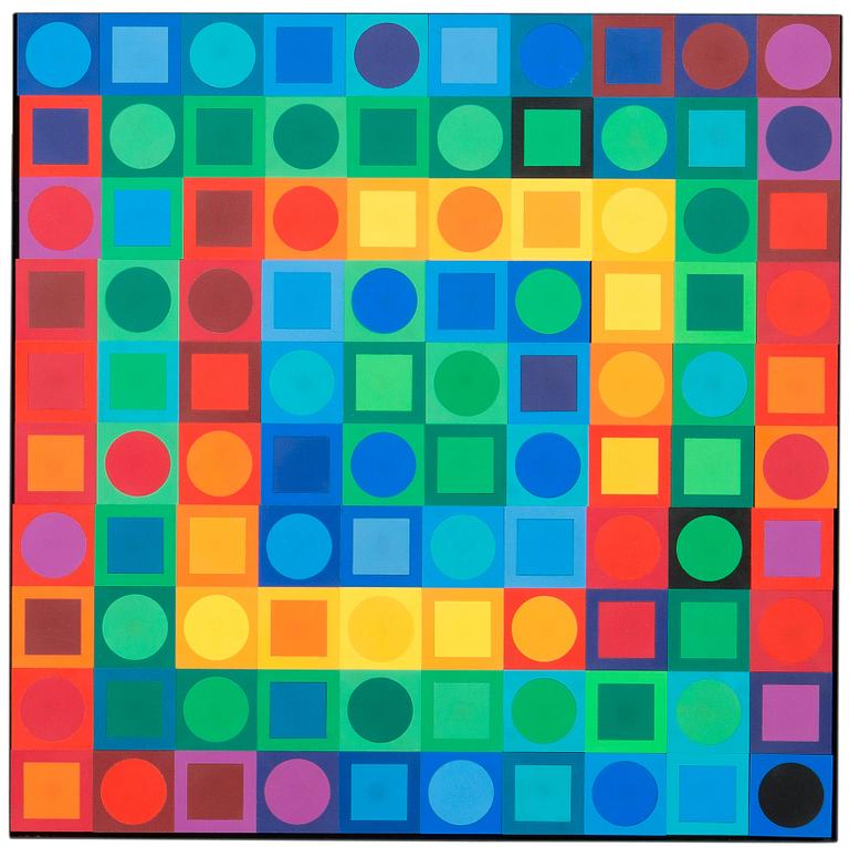 Victor Vasarely, "PLANETARY FOLKLORE PARTICIPATIONS NO 1".