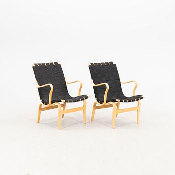 Bruno Mathsson,  pair of Eva easy chairs later part of the 20th century.