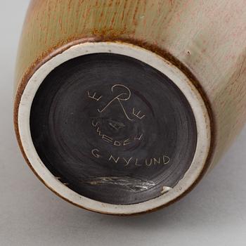 GUNNAR NYLUND, a stoneware vase, Rörstrand, Sweden 1950-60's.