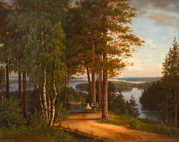 150. Magnus von Wright, VIEW FROM KAUKOLA.