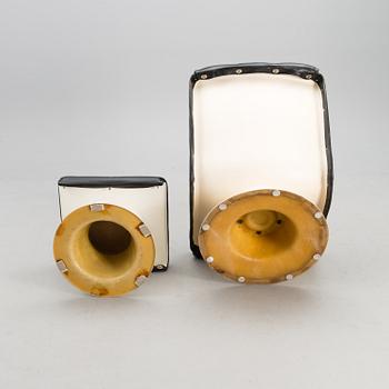 A 1980s "Saturnus" armchair and ottoman, Avarte.
