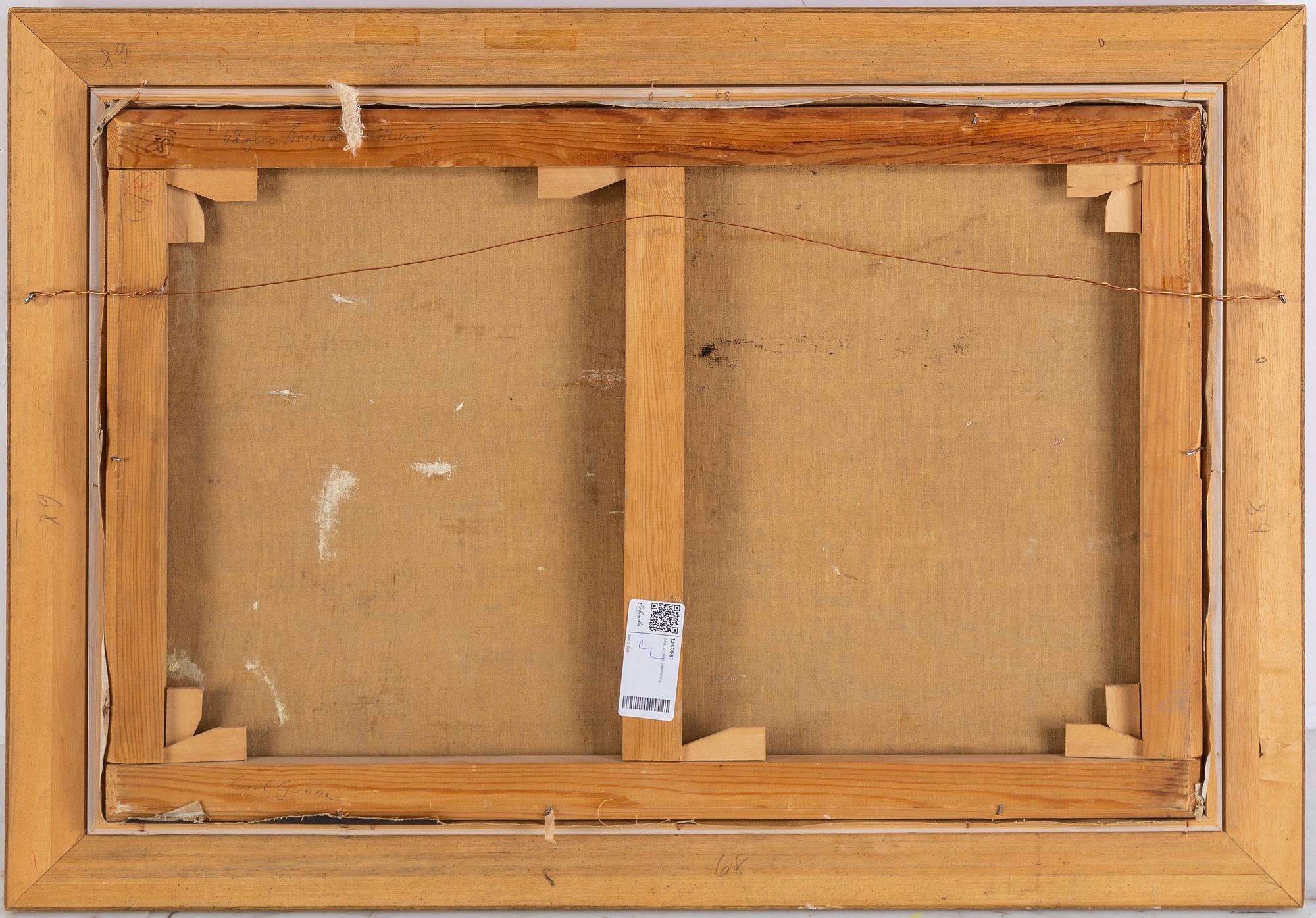 CARL GUNNE, oil on canvas, signed.