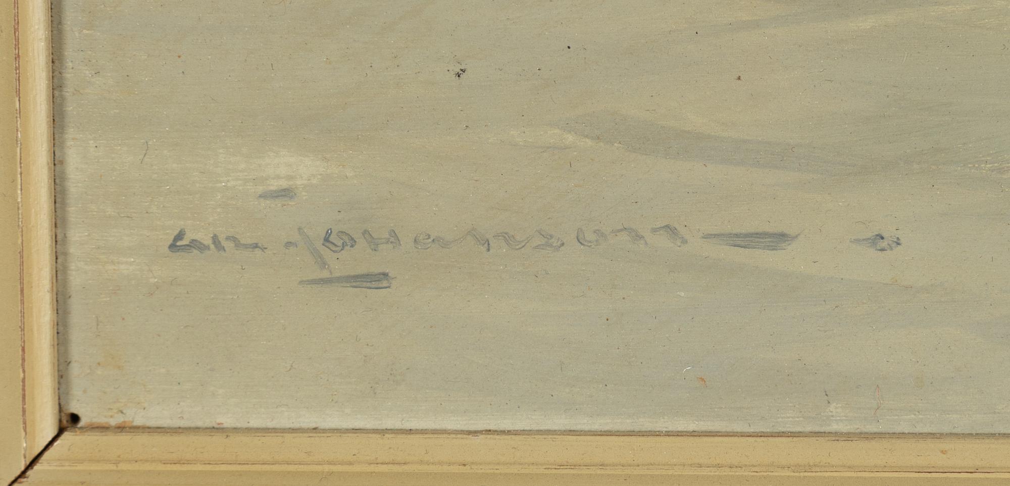 Arvid Johanson, oil on panel, signed.
