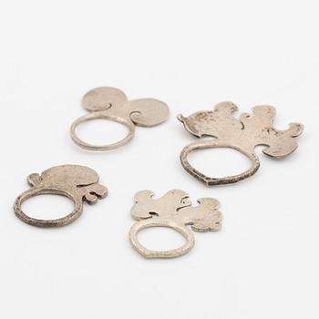 Fyra ringar, silver, PA Terrs Lundahl, Växjö bland annat 1967.