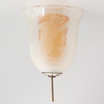 Lampkupa, Swedish Modern, Kjell Löwenadler, Glössner, 1900-talets mitt.