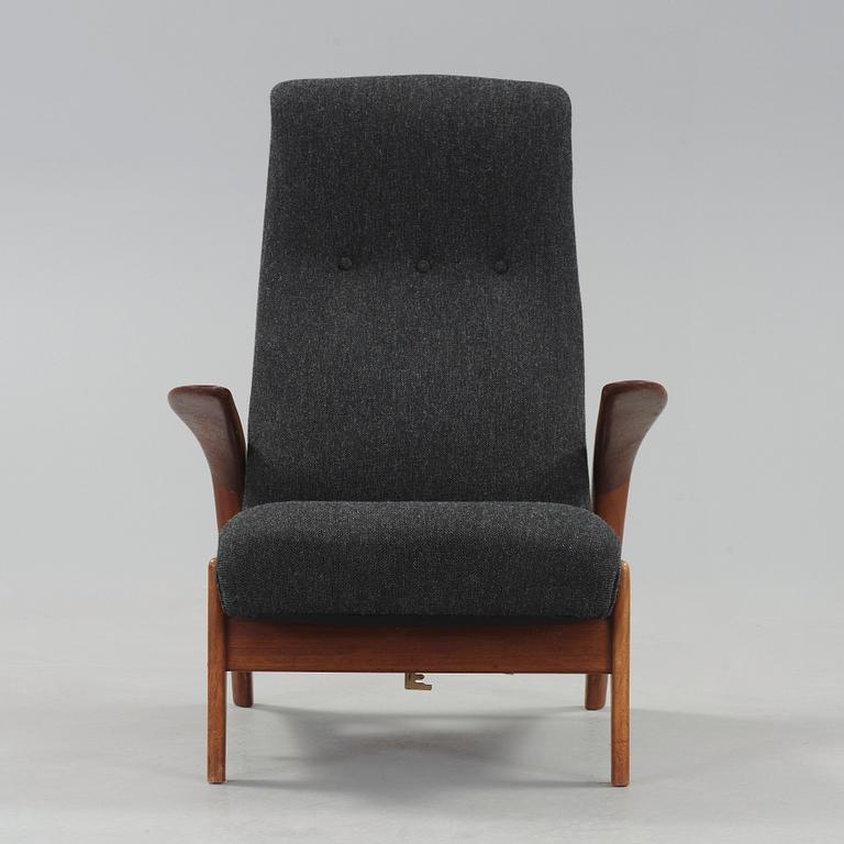 A Rastad & Relling teak 'Rock 'n rest', lounge chair, Arnestad Bruk, Norway 1950's.