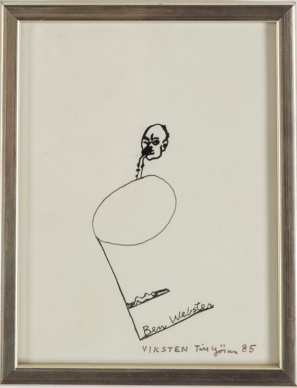 HANS VIKSTEN, Ink, signed and dated -85.