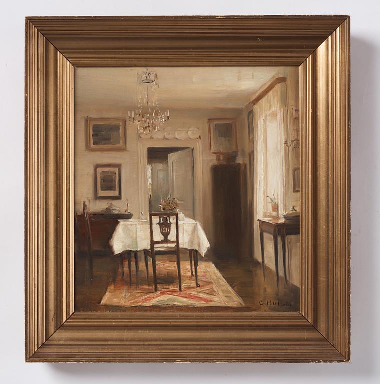 Carl Holsoe, Dining Room Interior.