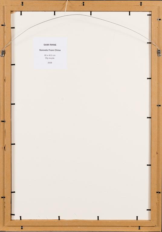 SAMI RINNE, olja på pannå, signerad och daterad 2008.