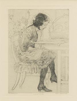 Carl Larsson, "Lektyr".