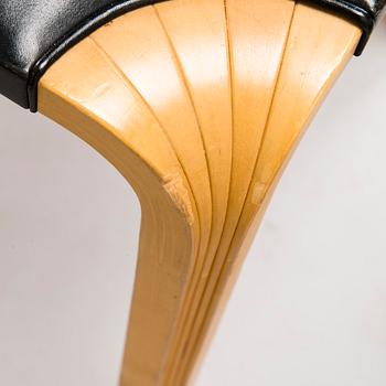 ALVAR AALTO, four 1970s 'X602' stools for Artek.