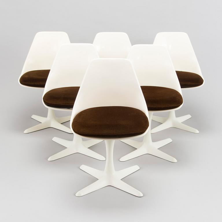 Maurice Burke, six 1960s chairs for Arkana, United Kingdom.