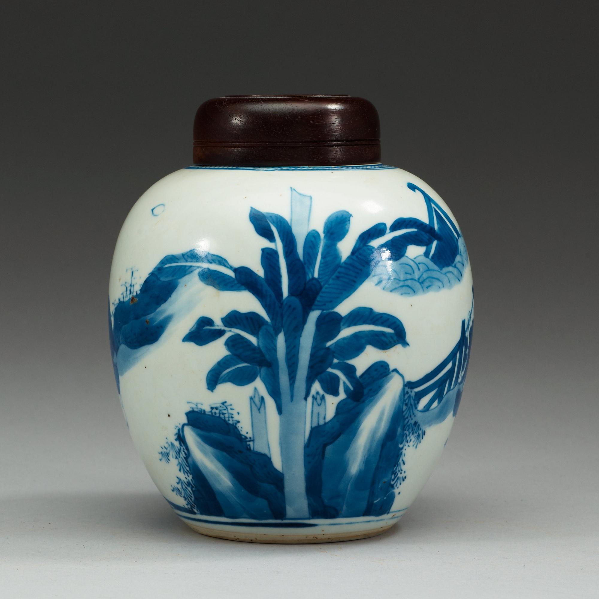 KRUKA, porslin. Qing dynastin, Kangxi (1662-1722).