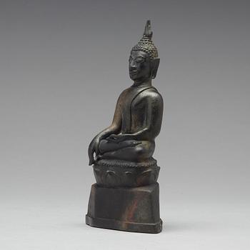 BUDDHA, brons. Thailand, Lanna perioden 14/1500-tal.