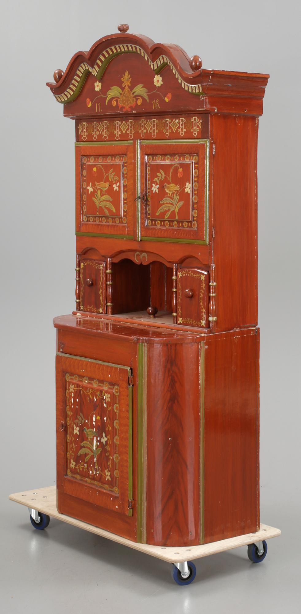 SKÅP, allmoge, bär datering 1776, 1700/1800-tal.